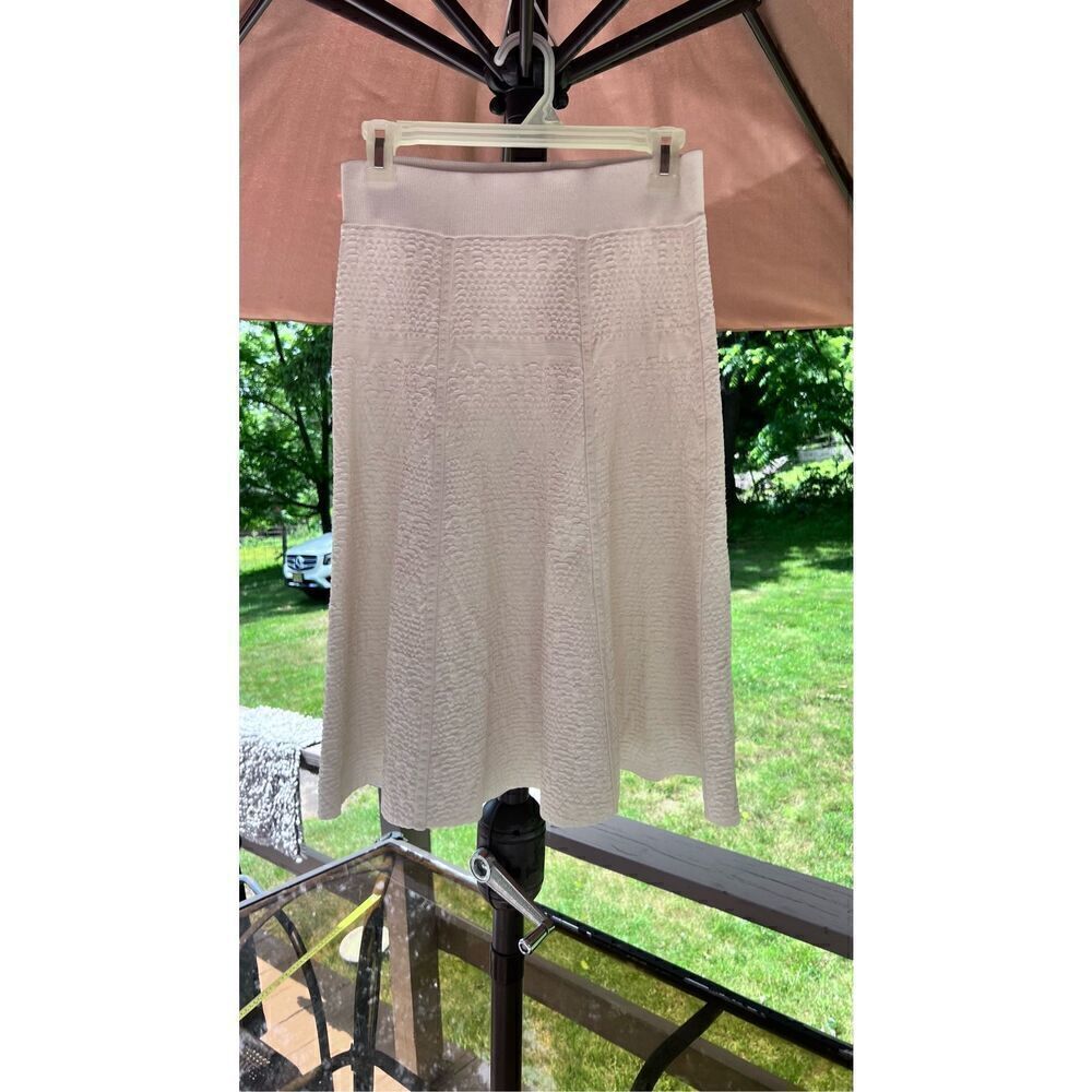 A.L.C CREAM TEXTURED SKIRT WOMENS SIZE S